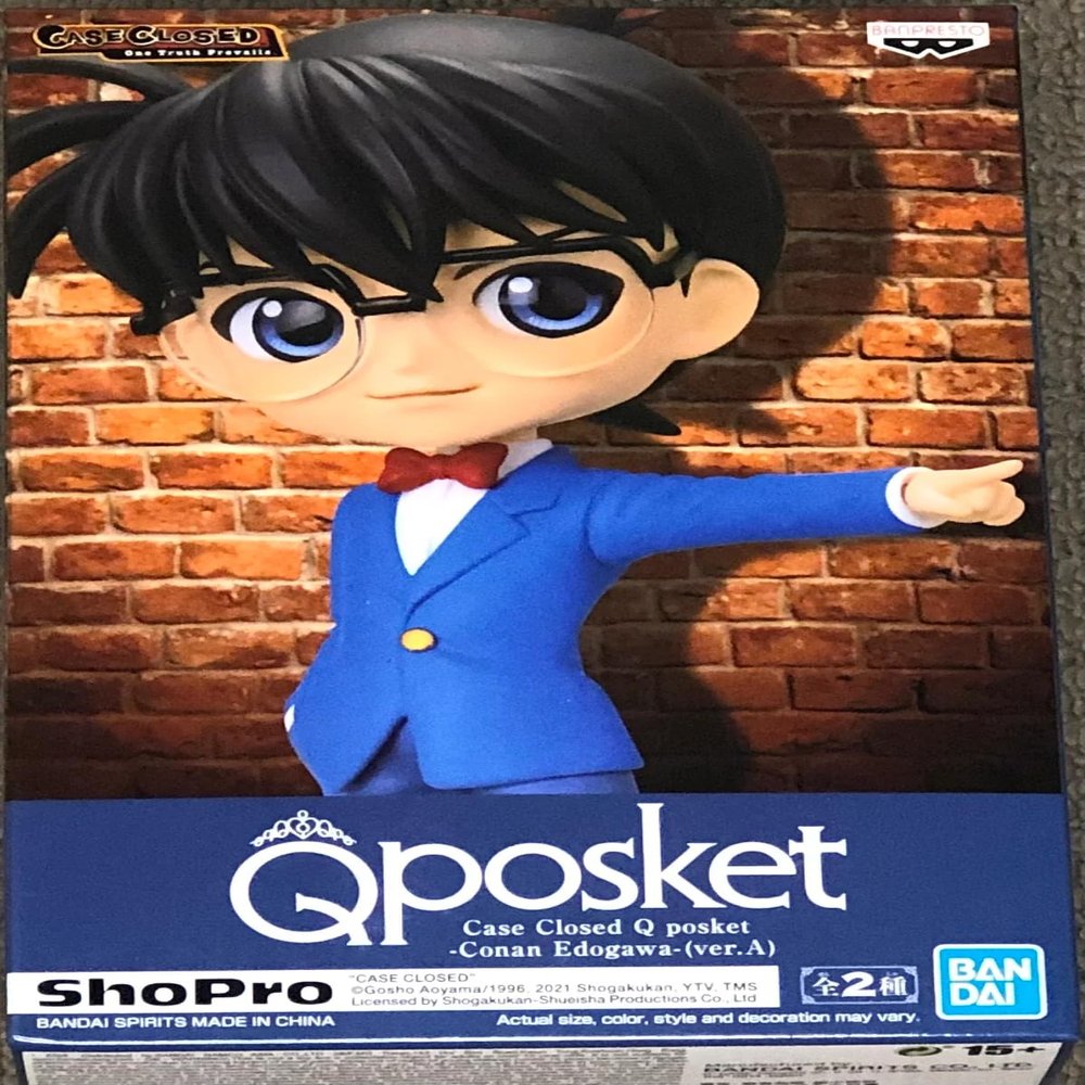 Banpresto Case Closed Q Posket -Conan Edogawa-(Ver.A), Multiple Colors (BP17876)