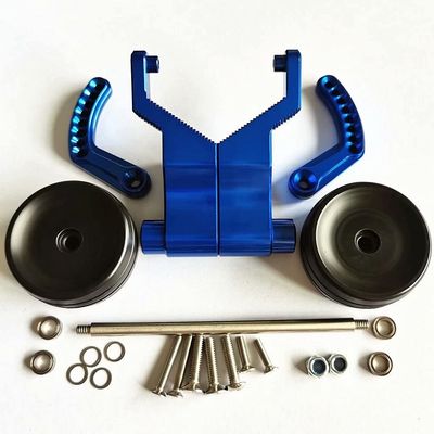 Double Wheel Aluminum Adjustable Wheelie Bar for Traxxas 1/10 E-Revo E-Revo2.0 Blue