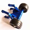 Double Wheel Aluminum Adjustable Wheelie Bar for Traxxas 1/10 E-Revo E-Revo2.0 Blue view 4