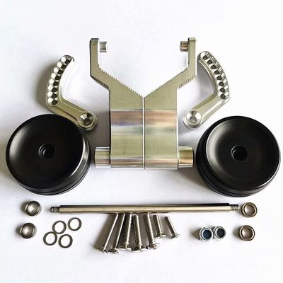 Double Wheel Aluminum Adjustable Wheelie Bar for Traxxas 1/10 E-Revo E-Revo2.0 Silver