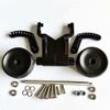 Double Wheel Aluminum Adjustable Wheelie Bar for Traxxas 1/10 E-Revo E-Revo2.0 Black view 2