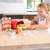 Fat Brain Toys Pretendables Backyard Pizza Oven Set, Kids Pretend Play Food Accessory with Storage, Pizza Play Set, 3 Years and Up view 2