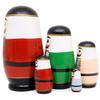 Moonmo 5pcs Beautiful Nutcracker Handmade Wooden Nesting Dolls Nesting Wishing Dolls Nutcracker Matryoshka Traditional view 3