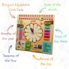 Bilingual Yoruba English, Educational Interactive Clock and Calendar, Yoruba Language Learning Teaching Tool view 2