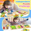 Bekayshad Wooden Puzzles Toddler Toys Gifts for 1 2 3 Year Old Boys Girls, Animal Jigsaw Puzzles Montessori Toys, Learning Educational Christmas Birthday Gifts for Girls Boys Ages 1-3 view 3