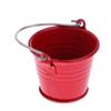 1:12 Scale Dollhouse Miniature Kitchen Garden Water Bucket Pail Accessory, Red view 1