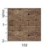 Itsy Bitsy Mini - Brown Stone Pavers Flooring - Dollhouse Wallpaper 1:12 Scale - Peel and Stick 12 inches x 18 inches Self-Adhesive view 3