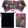 Yitengteng Romance Angel Hologram Tarot Cards Set with Bag, Oracle Cards Future Telling Tarot Card with Flash Effect, Fate Divination Card Party Table Game Gift for Beginners view 1