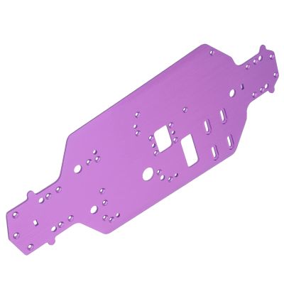 1/10 RC Car Chassis, Aluminum Alloy RC Body Frame Bottom Plate Replacement for RC Car Upgrade()