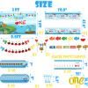 217 Pcs Ofishally One Birthday Decorations Gone Fishing Dinnierware The Big One Balloon Garland Banner Cake Cupcake Topper Table Cloth for Fishing Theme 1st Birthday Baby Shower Party Supplies view 3