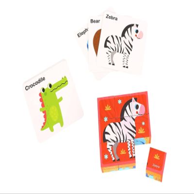 Andreu Toys - Animal Block Emboitables et Puzzles, 921 TL690, Multicoloured