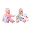 Dream Collection: 14" Twins Baby Doll Set - Grey & Pink, Rainbow & Star Designs, 2 Doll Set, Plush Unicorn, Pacifier, Bib, Magic Bottle, Bibs, Kids 2+ view 2