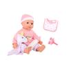 Dream Collection: 14" Twins Baby Doll Set - Grey & Pink, Rainbow & Star Designs, 2 Doll Set, Plush Unicorn, Pacifier, Bib, Magic Bottle, Bibs, Kids 2+ view 4
