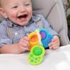 Fat Brain Toys Dimpl Clutch, Popping Sensory Take-Along Baby Toy & Teether for Babies 0 Months+, Fidget Toy view 3