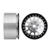 4Pcs Aluminum 2.2" Beadlock Wheels Rims for 1/10 RC Crawler Wraith 90018, Silver+Black view 4