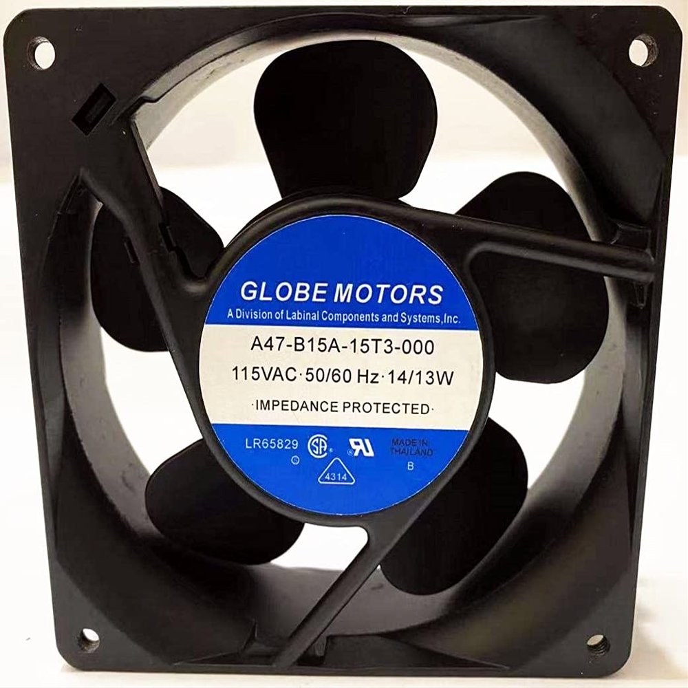 A47-B15A-15T3-000 Fan for Globe Motors A47-B15A-15T3-000 12038 115V 14/13W Cooling Fan