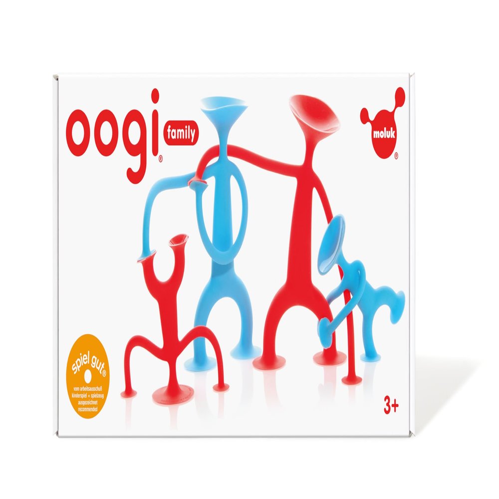 Fat Brain Toys Oogi Family by MOLUK - Red, Blue - Open-Ended Fidget Toys, Kids & Teens