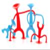 Fat Brain Toys Oogi Family by MOLUK - Red, Blue - Open-Ended Fidget Toys, Kids & Teens view 2