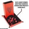 CASEMATIX Portable Dice Tower and Tray Set with Non-Scratch Felt Interior - Folding 8" Dice Rolling Tower view 3