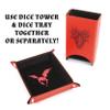 CASEMATIX Portable Dice Tower and Tray Set with Non-Scratch Felt Interior - Folding 8" Dice Rolling Tower view 4