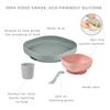 BEABA Silicone 4 Piece Baby Feeding Set, Suction Plates for Baby, High Grade Food Safe Silicone, Baby Must Haves, Eucalyptus view 2