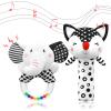 Baby Rattles 0-6 Months Newborn Toys Infant Toys 0-6 Months Rattles for Babies 0-6 Months Baby Toys 0-6 Months, Black and White High Contrast Baby Toys for Newborn 0 3 6 9 12 Months Girls Boys view 1