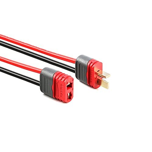 2Pcs/1Pair Amass AM-1015E Male Female T Plug Connector with Wire with Sheath Housing for RC Lipo Battery AM-1015E-M/F