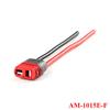 2Pcs/1Pair Amass AM-1015E Male Female T Plug Connector with Wire with Sheath Housing for RC Lipo Battery AM-1015E-M/F view 2