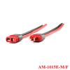 2Pcs/1Pair Amass AM-1015E Male Female T Plug Connector with Wire with Sheath Housing for RC Lipo Battery AM-1015E-M/F view 4