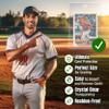Semi Rigid Card Holders for PSA, SGC, BGS, CSG Grading  100 Bundle - Baseball Card Sleeves - 50 Card Holders for Trading Cards + 50 Soft Sleeves  3-5/16 x 4-7/8 with 1/2 Lip view 3