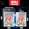 Semi Rigid Card Holders for PSA, SGC, BGS, CSG Grading  100 Bundle - Baseball Card Sleeves - 50 Card Holders for Trading Cards + 50 Soft Sleeves  3-5/16 x 4-7/8 with 1/2 Lip view 4