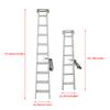 1/10 Scale Accessories Folding Ladder for 1:10 RC Crawler Car TRX4 Axial SCX10 AXI03007,150mm view 3
