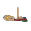 Kay Bojesen Babies Pyramid Wooden Tower, Multicolor, 8.9" H x 4.3" H, Gift Box Included view 3