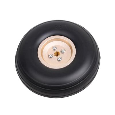 3.5inch Wheel for RC Airplane PU Tire with Dia-Casting Aluminum Hub 1PCS