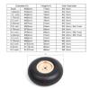 3.5inch Wheel for RC Airplane PU Tire with Dia-Casting Aluminum Hub 1PCS view 2