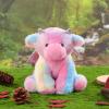 Apricot Lamb Toys Plush Colorful Plush Dragon Dinosaur Stuffed Animal Soft Cuddly Perfect for Child view 3