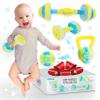 Skywin Plush Baby Dumbbell Toy  Adorable Soft Weight Set for Infants and Toddlers Ages 0+, a Cute Christmas Gift for Babies, Fun Birthday Surprise, Easter Basket Toy, and Holiday Gift Idea 2025 view 1