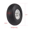 3inch Wheel for RC Airplane PU Tire with Dia-Casting Aluminum Hub 1PCS view 4