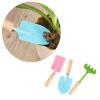 DOITOOL Kids Garden Tool Set Toy, Mini Rake and Spade with Wooden Handle - Small Gardening Tools Set for Succulent, Bonsai and Pot Plants view 3