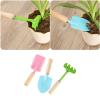 DOITOOL Kids Garden Tool Set Toy, Mini Rake and Spade with Wooden Handle - Small Gardening Tools Set for Succulent, Bonsai and Pot Plants view 4