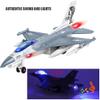 F-16 Fighting Falcon Thunderbirds Model Army Air Force Military Airplane Model Kit with Fun Lights and Sounds, Suitable for Military Enthusiasts to Acquire. (Grey White) view 2