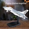 F-16 Fighting Falcon Thunderbirds Model Army Air Force Military Airplane Model Kit with Fun Lights and Sounds, Suitable for Military Enthusiasts to Acquire. (Grey White) view 3