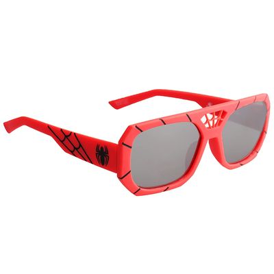 Sun-Staches Spider-Man Sunglasses for Kids | UV400 | Red Web Frames | One Size Fits Most Kids