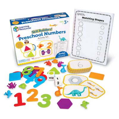 Learning Resources Skill Builders! Preschool Numbers - Back to School Supplies, Teacher Must Haves, Toddler Learning Activities, Ages 3+