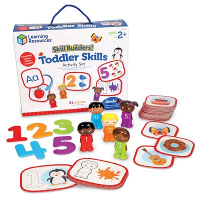 Learning Resources Skill Builders! Toddler Skills - 41 Piece Set, Ages 2+, Homeschool Activities, Preschool Supplies, Teaching Cards, Back to School Materials