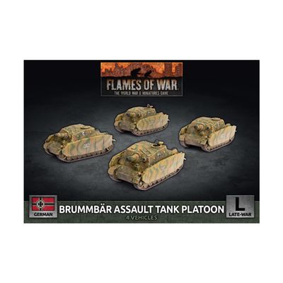 Battlefront GBX164 Brummbar Assault Tank Platoon (4 Vehicles) Gaming Miniatures