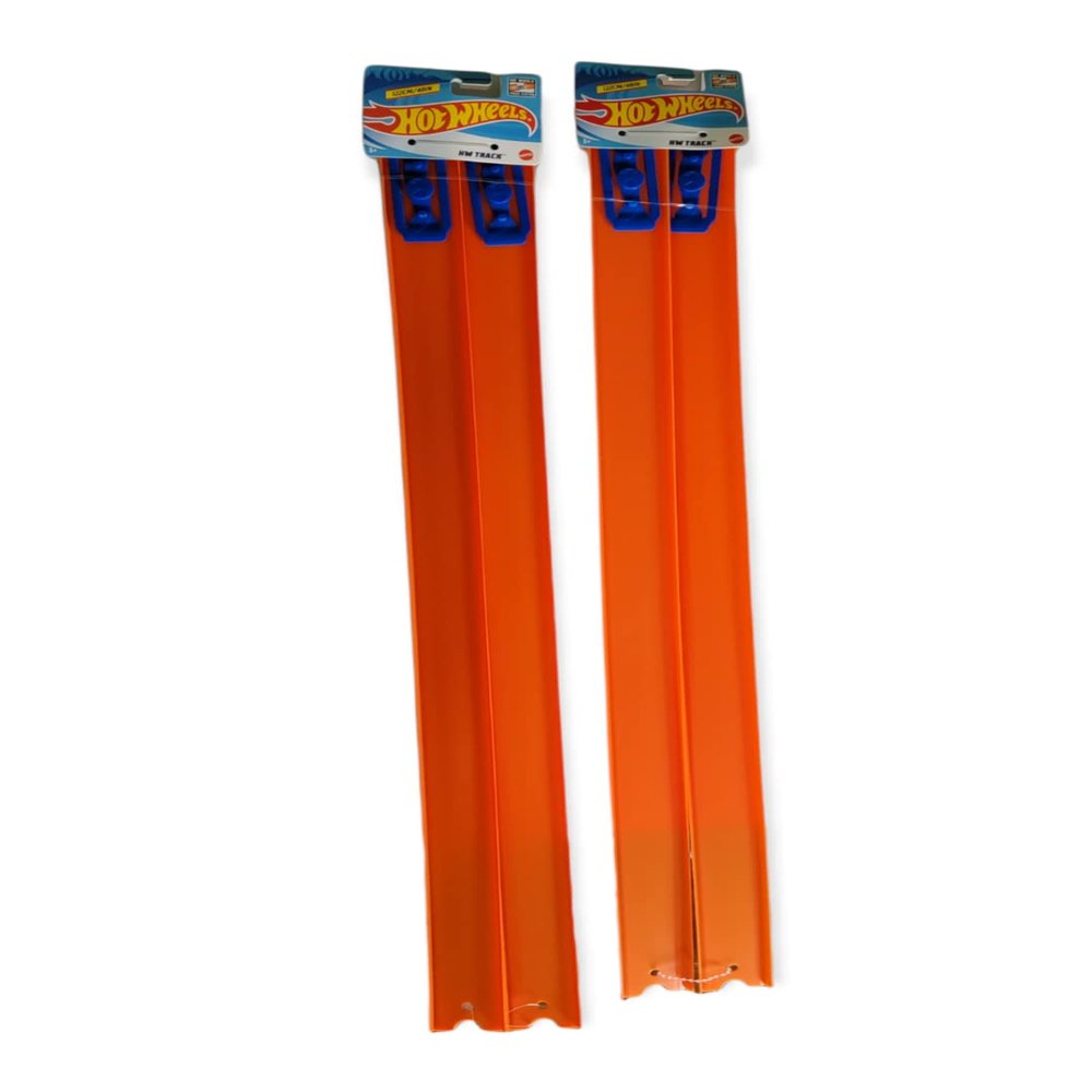 MATEL Hot Wheels - New Track - 4x24 Straight Track Pieces W/Connectors - 8 feet Total