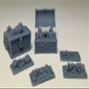HERO Creations - Treasure Chests - RPG - Dungeons and Dragons - DND - Pathfinder - Lord of The Ring - Figurine Miniature (Gray/Unpainted) view 1