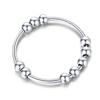 BLBLJERY Ring, Sterling Silver Fidget Band for Anxiety, Spinning Stress Relief Ring, Women Gift, Size 8 view 1