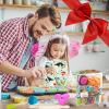TEUVO Kids Baking Chef Set 35 Pcs with Dinosaur Apron and Mitt, Cooking Chef Dress Up Role Play Kitchen Toys Set for Kids Aged 3 4 5 6 7 8 view 4